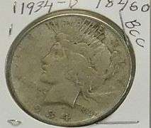 1934-D Peace Dollar, circ