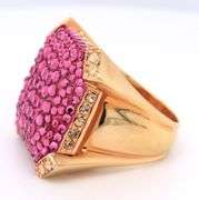 Judith Leiber Crystal Pink Ring