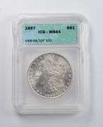 MS64 1897 Morgan Silver Dollar VAM-6A Top 100 ICG