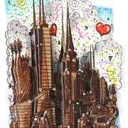 A Melting Pot of Chocolate...NYC (Red) by Fazzino, Charles