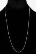14k Yellow Gold Solid Singapore Rope Link Chain 1.5mm Necklace 18"