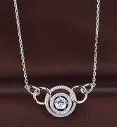 Two Tone Beautiful dancing stone pendant