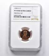PF70 RD UCAM 1990-S Lincoln Memorial Cent Prestige NGC Rare Pedigree