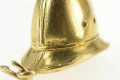 9K Yellow Gold 3D Bahamian Policemans Helmet Bahamas Charm/Pendant