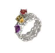 "AURORA" BOREALISSterling Silver Ring with Natural stone