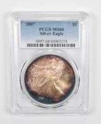 MS68 2007 American Silver Eagle - PCGS Beautiful Tone!