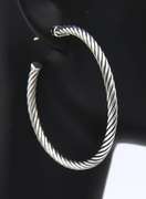 Trendy David Yurman Cable Hoop Earrings