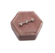 14K WHITE GOLD CHARM WITH DIAMONDS