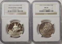 1992 Colombus Commemorative Half Dollars Set NGC PF 69 MS 69