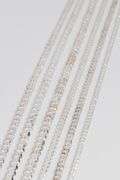 Sterling Silver - Italy Stamped - Super Flat Diamond-Cut Curb Lot - 6 Chains - 6.7mm to 11.2mm Wide - 22 to 30 Inch