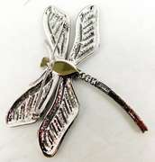 Jackie Kennedy Camrose & Cross Dragonfly Pin, MIB