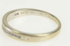 10K White Gold 0.15 Ctw Classic Diamond Wedding Band Ring
