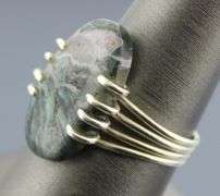 Natural 23.96ct Larsonite Jasper size 8 ring
