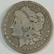 Key date 1890-CC Morgan Silver Dollar. Circulated