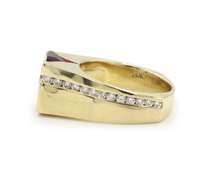 5.0cte Tourmaline and Diamond Men's Ring in 14K