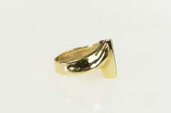 14K Yellow Gold Triangle Opal Inlay Geometric Statement Ring