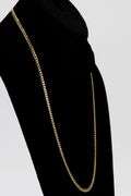 14k Yellow Gold Solid Curb Chain 3.6mm Link Necklace 20"