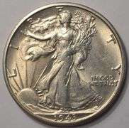 1943-S Walking Liberty Half Dollar BU