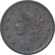 1837 Young Head Large Cent