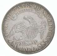 1828 Capped Bust Half Dollar 107 Curl 2 Knob