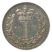 1873 Great Britain 1 Pence Maundy