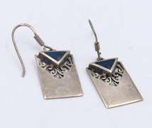 Group Lot of 4 Vintage 925 Sterling Silver Earrings