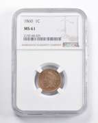 MS61 1860 Indian Head Cent NGC