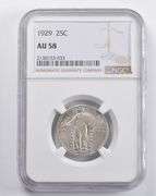 AU58 1929 Standing Liberty Quarter NGC