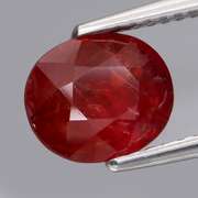 Rich warm red 2.20ct UNTREATED Sapphire