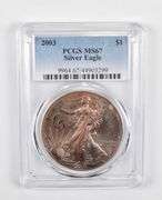 MS67 2003 American Silver Eagle - PCGS Beautiful Tone!