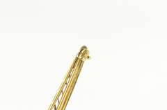 14K Yellow Gold Art Deco Pearl Seed Pearl Filigree Bar Pin/Brooch