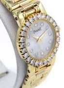 Piaget Dancer Quartz Movement, 20mm MOP Dial, 18K Yellow Gold