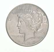 1934-D Peace Silver Dollar