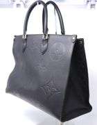 Black Leather Tote Bag