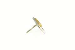 Gold Filled Western Collegiate Hockey Association Sapphire Pin/Brooch