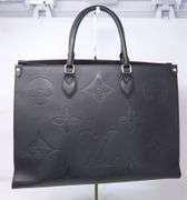 Black Leather Tote Bag