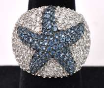 Starfish Ring In Sterling Silver