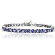 Sterling Silver Tanzanite Bracelet