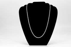 Sterling Silver Diamond-Cut Rope Chain 3.7mm Solid 925 Italy New Necklace 24"