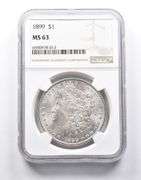 MS63 1899 Morgan Silver Dollar NGC