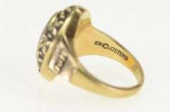 10K Yellow Gold duff Ornate Floral Motif Class Style Vintage Ring