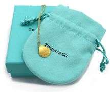 Tiffany & Co. Shell Pendant Necklace in 18K W/Box