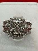 CERTIFIED BRAND NEW LADIES DIAMOND RING CRAFTED IN 14K  WHITE GOLD