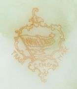 Antique Wavecrest Handpainted Glass Box