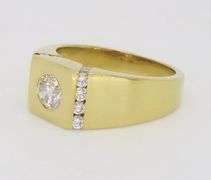 Bezel Set Men's Diamond Ring