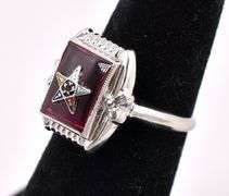 Marvelous Order Of The Star Ruby Ring In White Gold