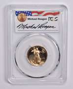 PR69DCAM 1999-W $10 American Gold Eagle 1/4 Oz Sign Reagan Legacy PCGS