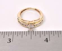 Brilliant Diamond Ring In 14K Yellow Gold