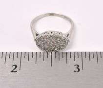 Stunning Diamond Ring In 14K White Gold