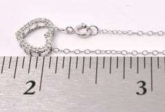 Splendid Diamond Heart Pendant Necklace In 14K White Gold